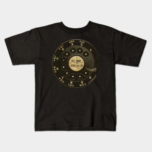 60S VINTAGE ROTARY DIAL Kids T-Shirt